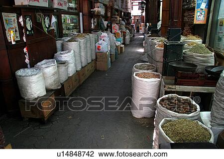 Stock Image - dubai, commerce, trade, poeple, arabic, spicies, spicy. Fotosearch