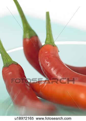 Stock Photography - Close-up of a bowl of chili peppers. Fotosearch