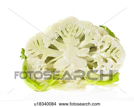 Picture - Half a head of Cauliflower. Fotosearch