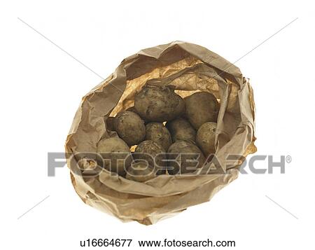 Paper bag of Potatoes View Large Photo Image Stock Photo - Paper bag of Potatoes. Fotosearch
