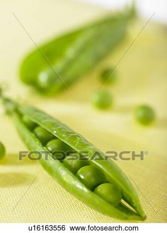 Peas in a pod View Large Photo Image Stock Photograph - Peas in a pod. Fotosearch
