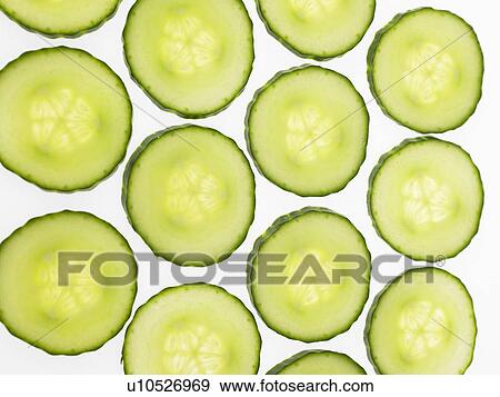 Cucumber Slices View Large Photo Image Stock Photo - Cucumber Slices. Fotosearch