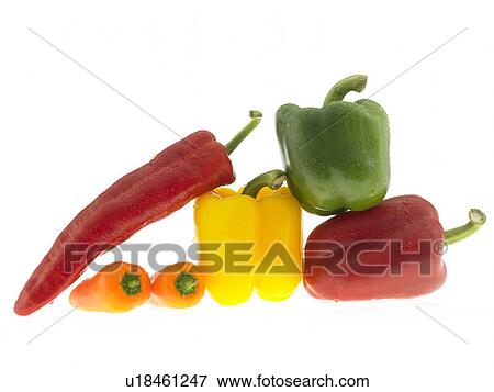 Six Mixed Peppers View Large Photo Image Stock Photo - Six Mixed Peppers. Fotosearch