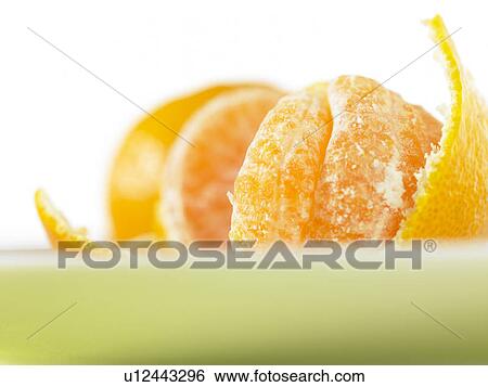 Close-up of a partially peeled orange on a plate View Large Photo Image Stock Photograph - Close-up of a partially peeled orange on a plate. Fotosearch