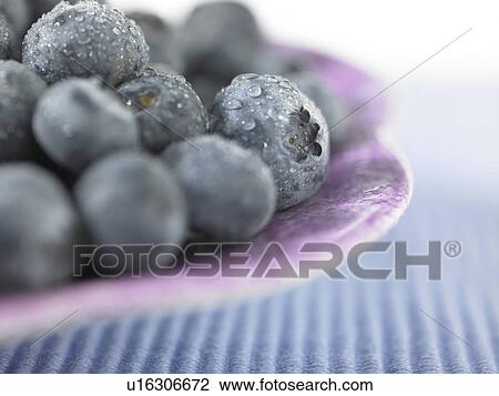 Stock Image - Close-up of Blueberries. Fotosearch