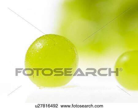 Stock Image - Green Grapes. Fotosearch