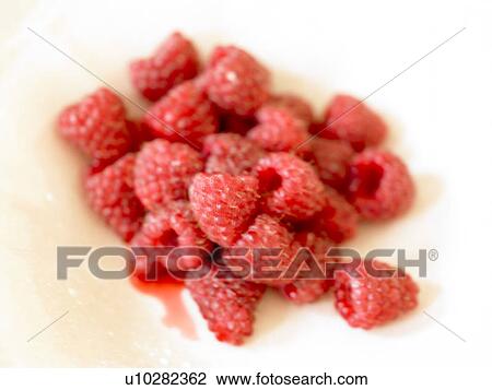 Stock Image - Raspberries. Fotosearch