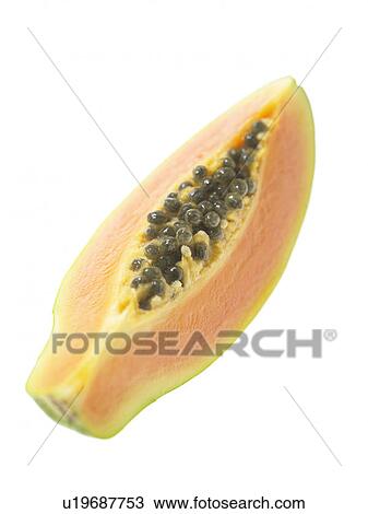 Slice of Papaya View Large Photo Image Stock Image - Slice of Papaya. Fotosearch