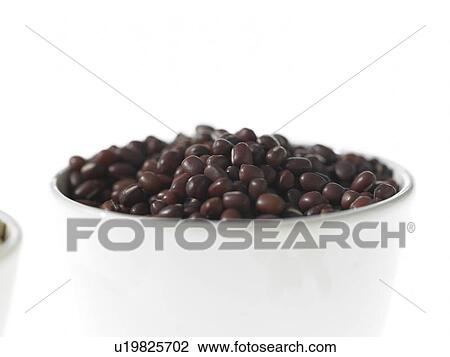 Stock Image - Bowl of Aduki Beans. Fotosearch
