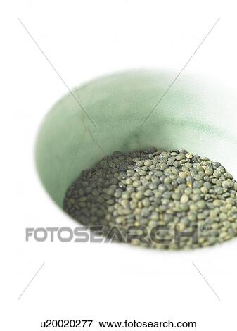 Bowl of Green Lentils View Large Photo Image Stock Photo - Bowl of Green Lentils. Fotosearch