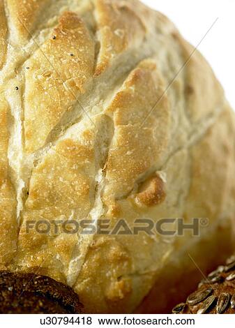 Stock Photo - White crusty bread. Fotosearch