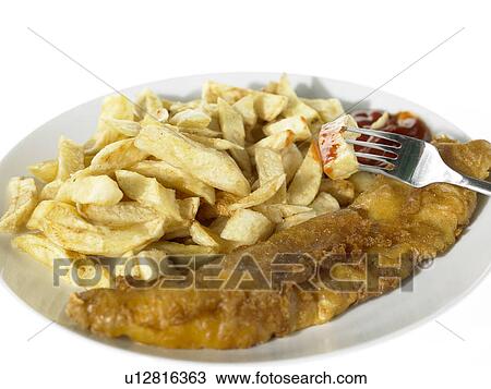 Plate of Fish and Chips View Large Photo Image Stock Image - Plate of Fish and Chips. Fotosearch