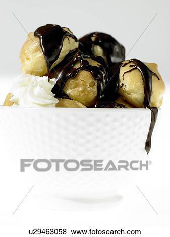 Stock Photo - Profiteroles. Fotosearch