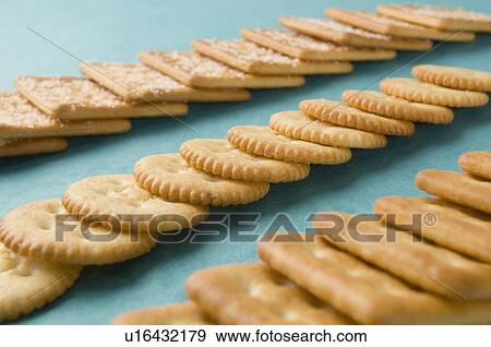 Close-up of biscuits View Large Photo Image Stock Photo - Close-up of biscuits. Fotosearch