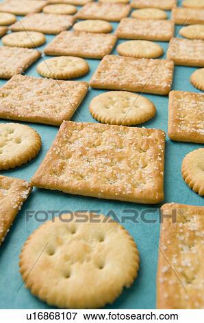 Close-up of biscuits View Large Photo Image Stock Photo - Close-up of biscuits. Fotosearch