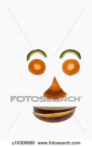 Close-up of slices arranged in a shape of smiley face View Large Photo Image Stock Image - Close-up of slices arranged in a shape of smiley face. Fotosearch