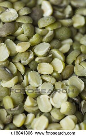 Stock Photograph - Close-up of Split Green grams. Fotosearch