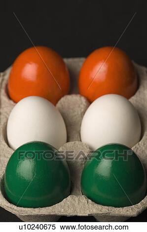 Close-up of six eggs painted in colors of Indian flag View Large Photo Image Stock Photography - Close-up of six eggs painted in colors of Indian flag. Fotosearch
