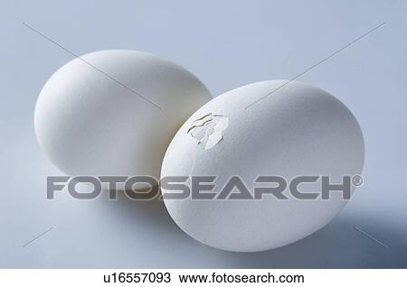 Stock Image - Close-up of two eggs. Fotosearch