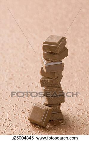 Close-up of a stack of chocolate bars View Large Photo Image Stock Photography - Close-up of a stack of chocolate bars. Fotosearch