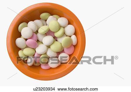 Picture - Close-up of candies in a bowl. Fotosearch