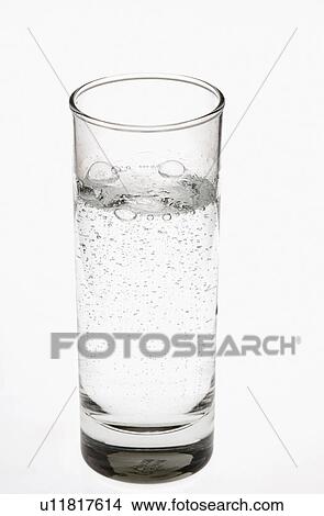 Picture - Close-up of a glass of soda. Fotosearch