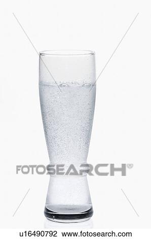 Stock Image - Close-up of a glass of soda. Fotosearch