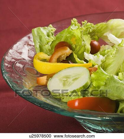Close-up of a bowl of salad View Large Photo Image Stock Image - Close-up of a bowl of salad. Fotosearch