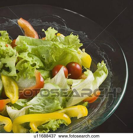 Stock Photo - Close-up of a bowl of salad. Fotosearch