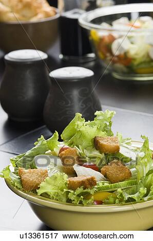 Stock Photo - Close-up of a bowl of salad. Fotosearch