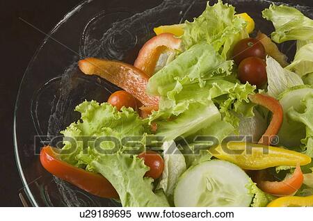 Close-up of a bowl of salad View Large Photo Image Stock Photography - Close-up of a bowl of salad. Fotosearch