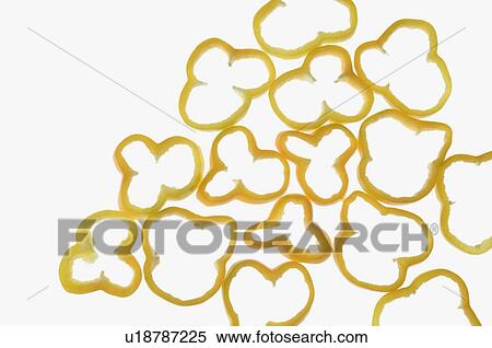 Close-up of yellow bell pepper slices View Large Photo Image Stock Photography - Close-up of yellow bell pepper slices. Fotosearch