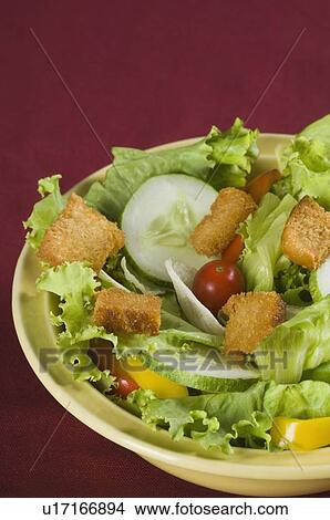 Close-up of a bowl of salad View Large Photo Image Picture - Close-up of a bowl of salad. Fotosearch