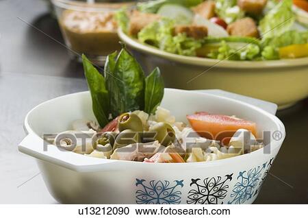 Stock Image - Close-up of a bowl of salad. Fotosearch