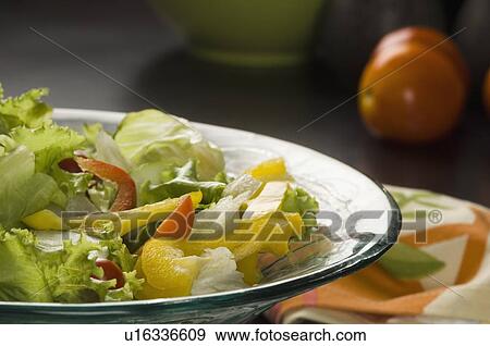 Stock Photo - Close-up of a bowl of vegetable salad. Fotosearch