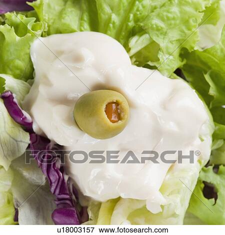 Close-up of salad in a bowl View Large Photo Image Stock Photo - Close-up of salad in a bowl. Fotosearch