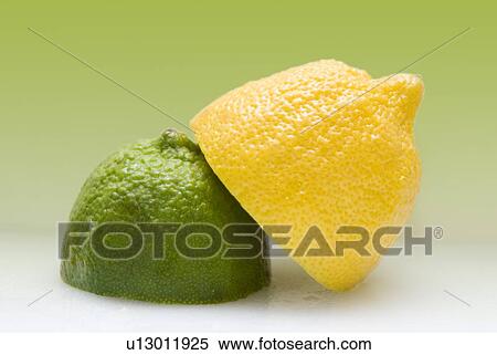 1/2 organic lemon and 1/2 lime View Large Photo Image Stock Photography - 1/2 organic lemon and 1/2 lime. Fotosearch