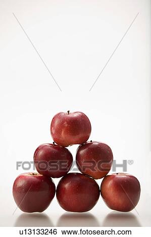 Pyramid of organic apples View Large Photo Image Stock Photograph - Pyramid of organic apples. Fotosearch