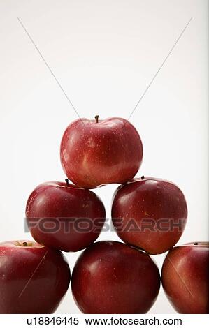 Stock Photography - Pyramid of organic apples. Fotosearch
