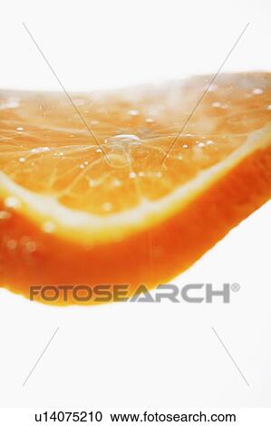 Stock Image - Slice of orange. Fotosearch
