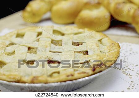 Stock Image - Homemade apple pie. Fotosearch