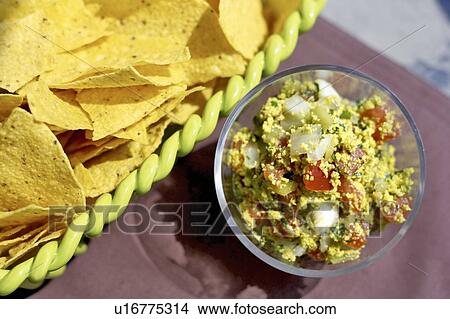 Tortilla chips and dip appetizer, Canada, Ontario View Large Photo Image Picture - Tortilla chips and dip appetizer, Canada, Ontario. Fotosearch