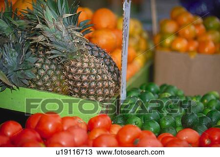 Stock Image - Veggies, Street Market, Toronto, Ontario, Canada. Fotosearch