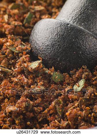 Cajun Spice Rub in a Pestle and Mortar View Large Photo Image Stock Photo - Cajun Spice Rub in a Pestle and Mortar. Fotosearch
