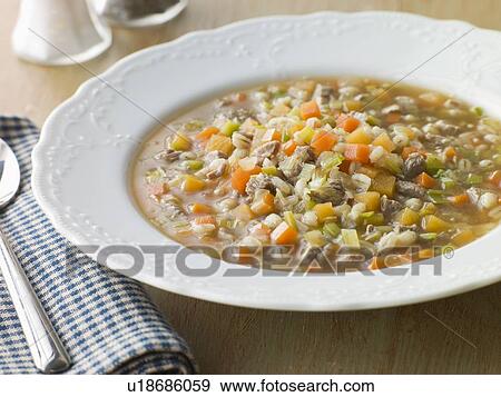 Bowl of Scotch Broth View Large Photo Image Stock Photo - Bowl of Scotch Broth. Fotosearch