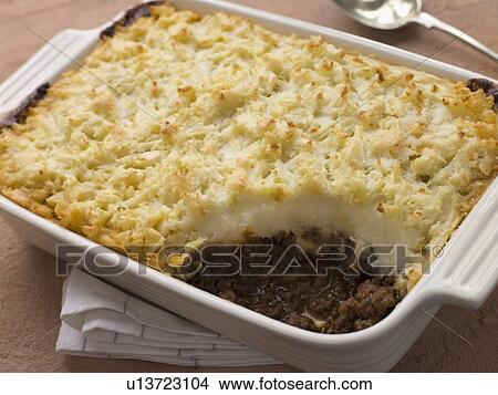 Cottage Pie in a Dish View Large Photo Image Picture - Cottage Pie in a Dish. Fotosearch