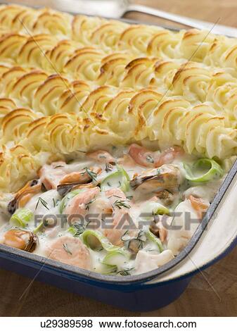 Stock Photo - Fishmongers Pie. Fotosearch