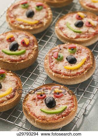 Smiley Faced Pizza Muffins Picture U Fotosearch