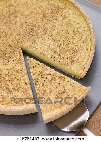 Egg Custard Tart With Nutmeg View Large Photo Image Stock Photo - Egg Custard Tart With Nutmeg. Fotosearch
