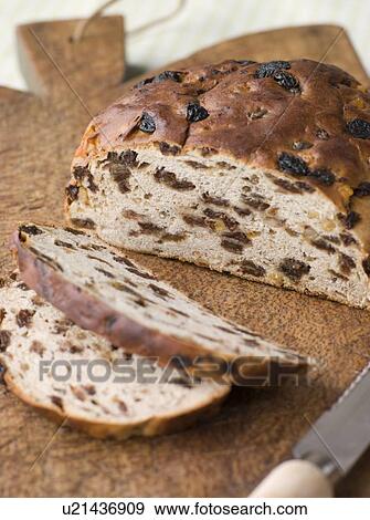 Loaf of Barm Brack View Large Photo Image Stock Photo - Loaf of Barm Brack. Fotosearch